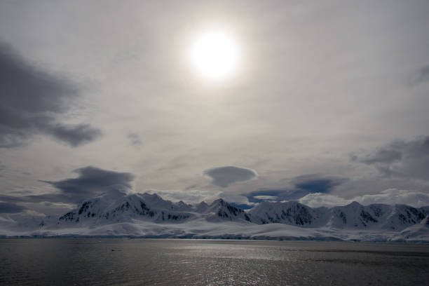 istock Antarctic landscape with glacier and mountains 920017642