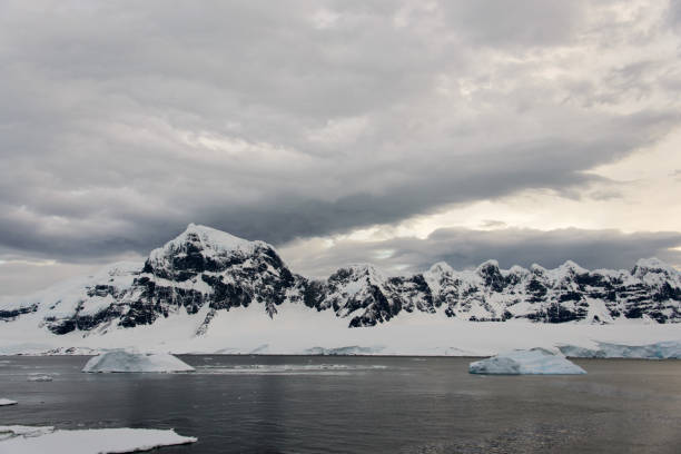istock Antarctic landscape with glacier and mountains 920017910