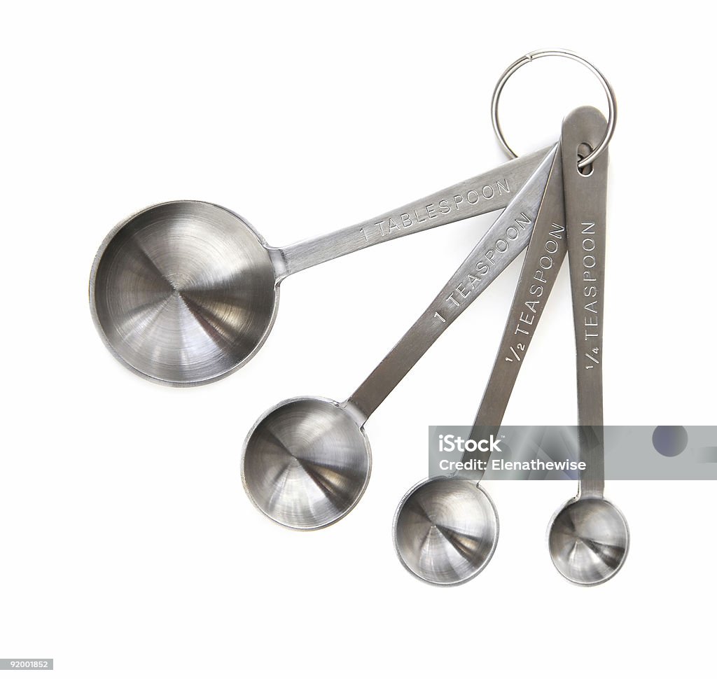 Four Different Size Silver Measuring Spoons Stock Photo - Download Image  Now - Measuring Spoon, Cut Out, Tablespoon - iStock