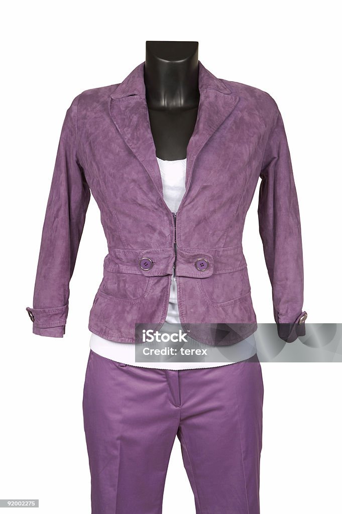 Violet female suit  Autumn Stock Photo