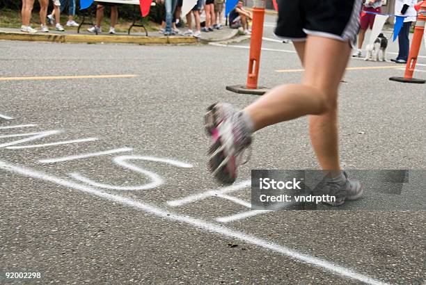 Finish Line Stock Photo - Download Image Now - Adult, Beginnings, Blurred Motion