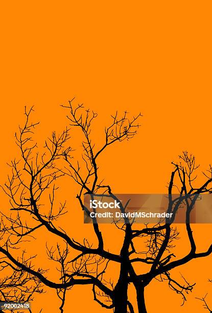 ハロウィーンの木にオレンジ - ねじれたのストックフォトや画像を多数ご用意 - ねじれた, オレンジ色, オレンジ色の背景