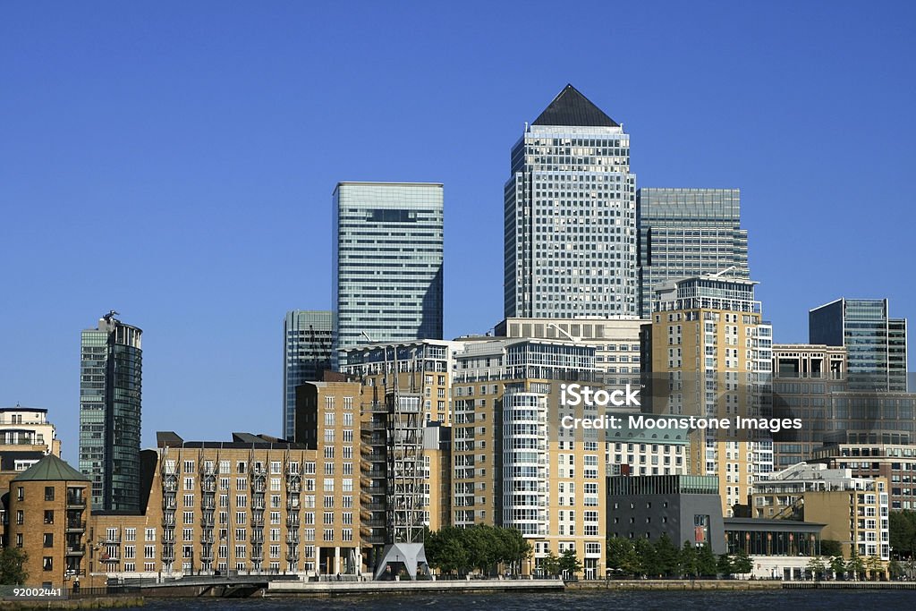 Canary Wharf, a Londra, in Inghilterra - Foto stock royalty-free di Ambientazione esterna