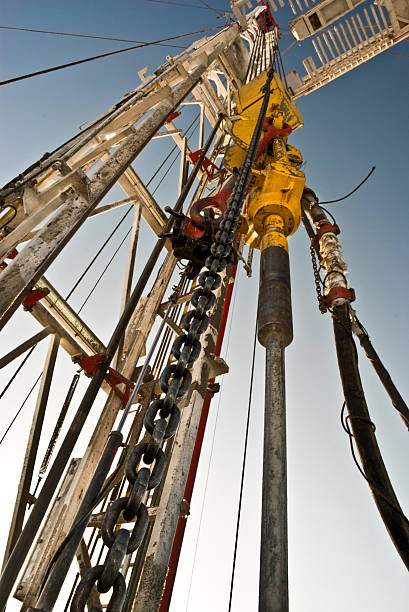 plataforma de perfuração desvantagem up - borehole - fotografias e filmes do acervo