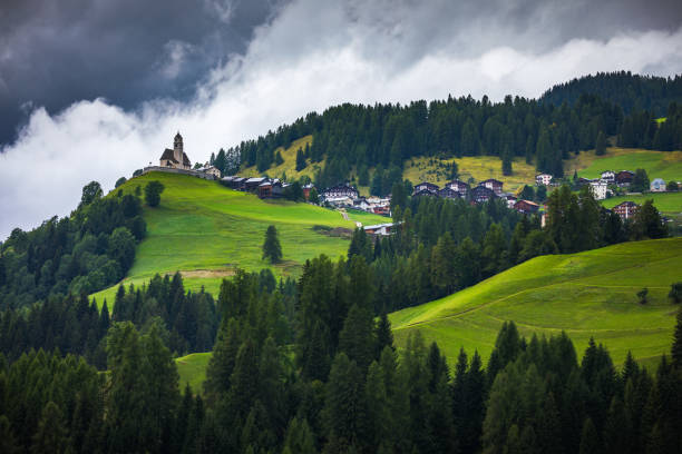 istock Majestic Dolomites mountain range, valley with south tyrol dolomites background. South Tyrol, Dolomites, Italy. 920027480