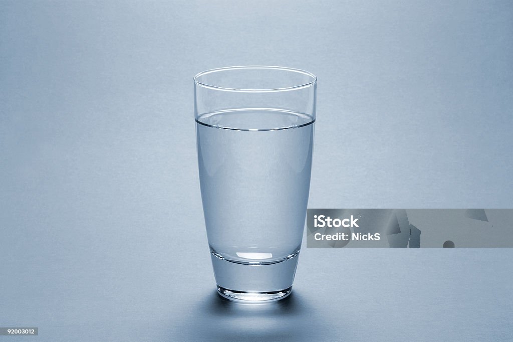 Agua de vidrio (completo - Foto de stock de Agua libre de derechos