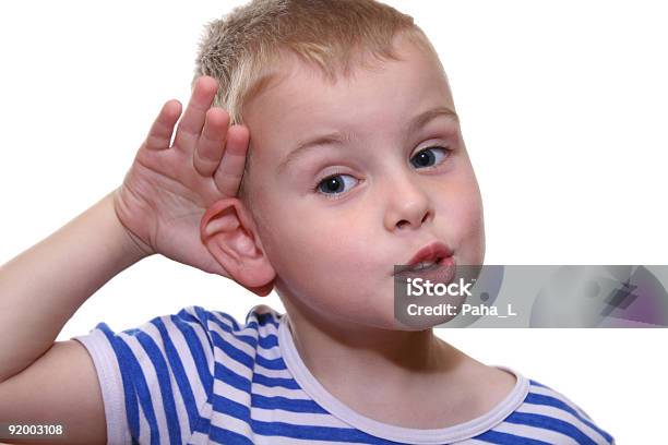 I Dont Hear You Stock Photo - Download Image Now - Child, Human Ear, Learning