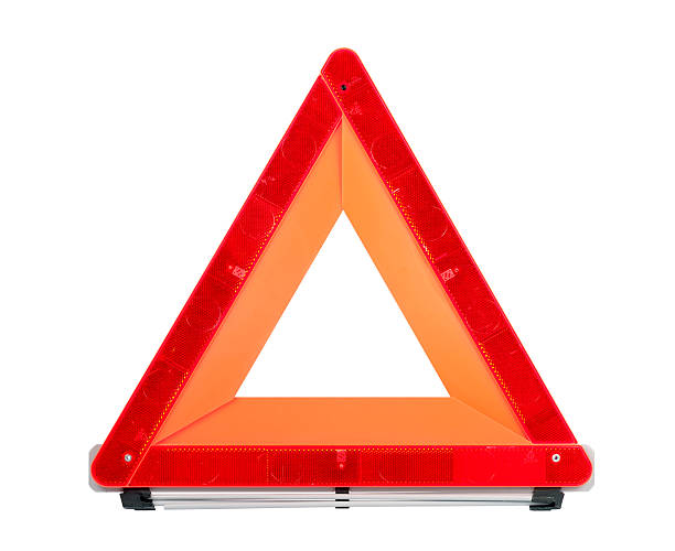 Red Emergency Sign  reflector stock pictures, royalty-free photos & images