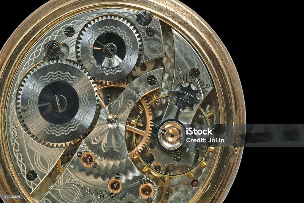 Beautiful old clock machine  Watch - Timepiece Stock Photo