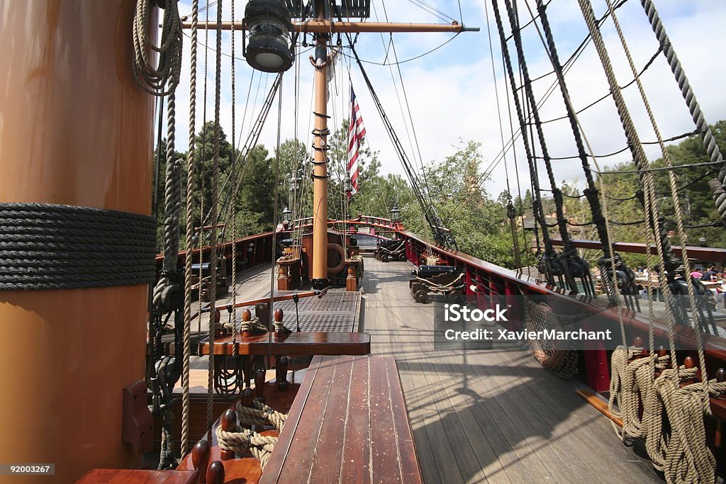 Pirate ship  Cannon - Artillery Stock Photo