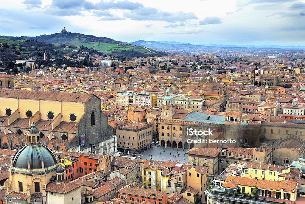 Bologna vista from Asinelli Tower, Italy  Bologna Stock Photo