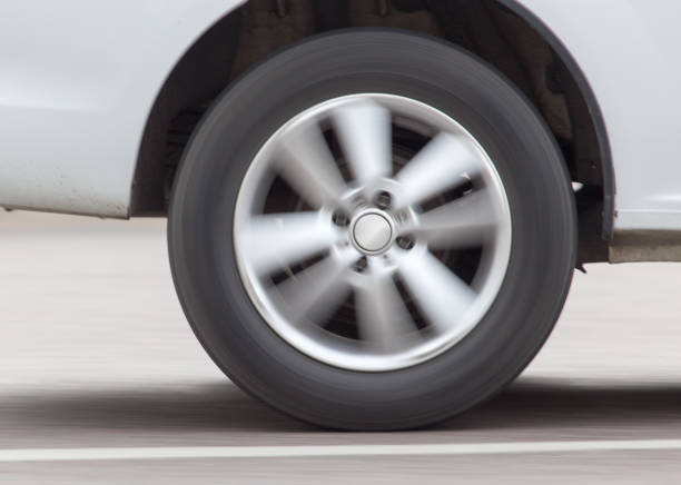 istock car wheel in motion on the road 920038092