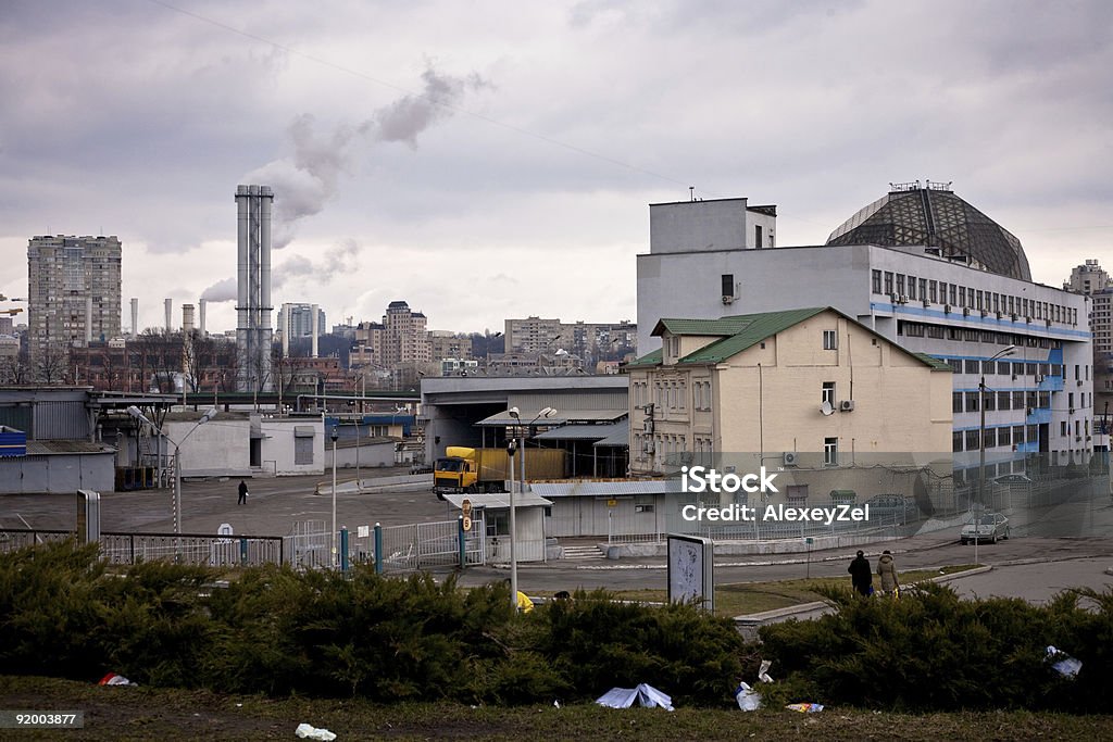 Industrial district  Garbage Stock Photo