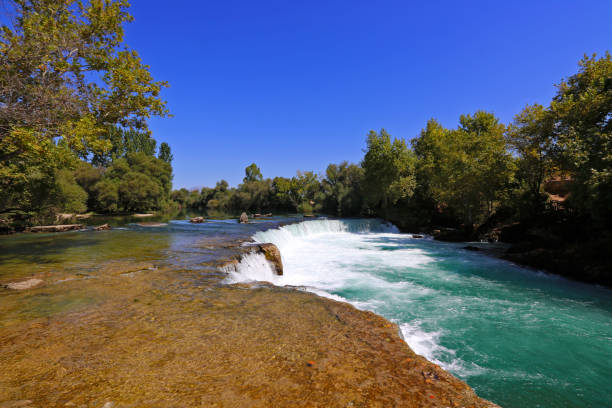 Amazing view of Manavgat waterfall in Antalya, Turkey.