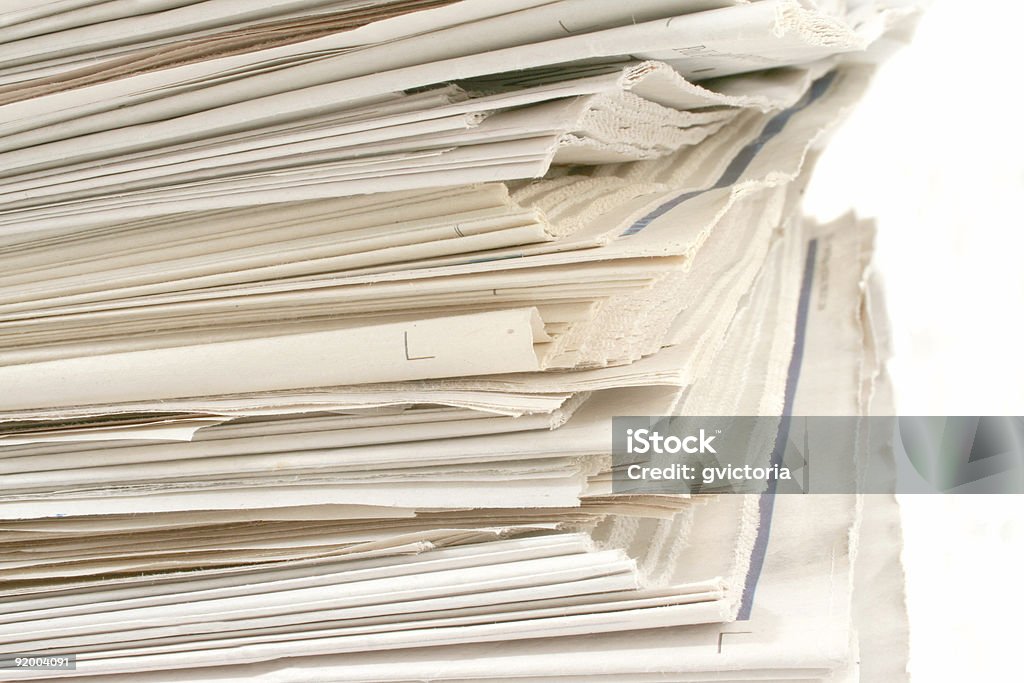 Zeitung stack - Lizenzfrei Computerausdruck Stock-Foto