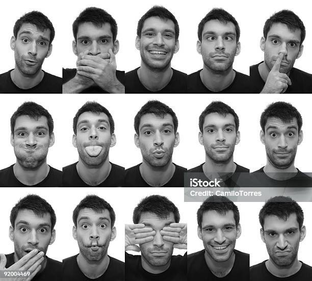 Foto de Expressões Faciais e mais fotos de stock de 20 Anos - 20 Anos, Adulto, Beijar