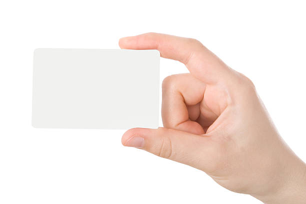 istock Hand holding a business card 92004611