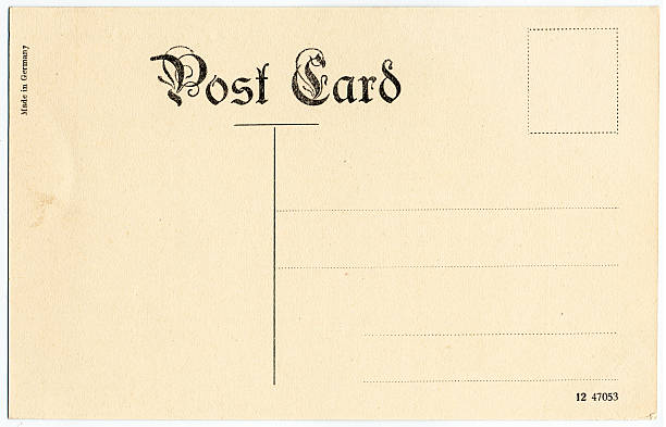 antiguas postal - 1920s style postcard old paper fotografías e imágenes de stock
