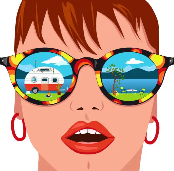 Vector illustration of Dream vacation