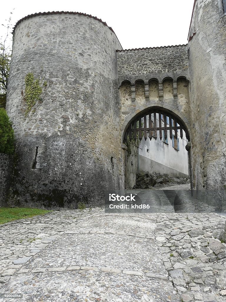 Burg Eingang - Lizenzfrei Fallgatter Stock-Foto