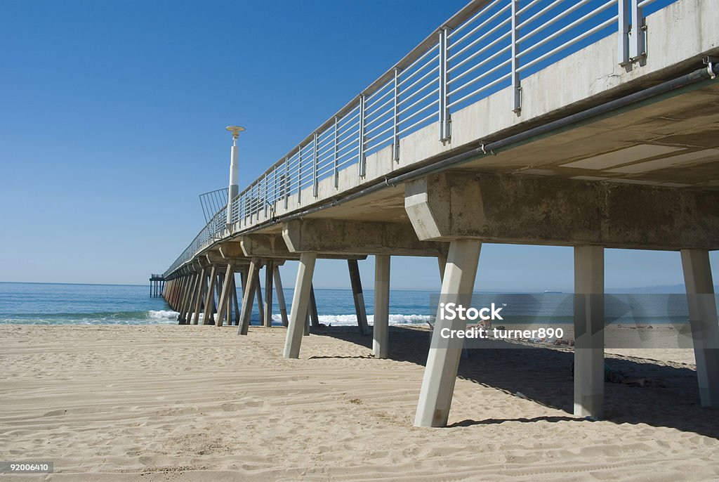 Hermosa Beach Pier - Foto de stock de Agua libre de derechos