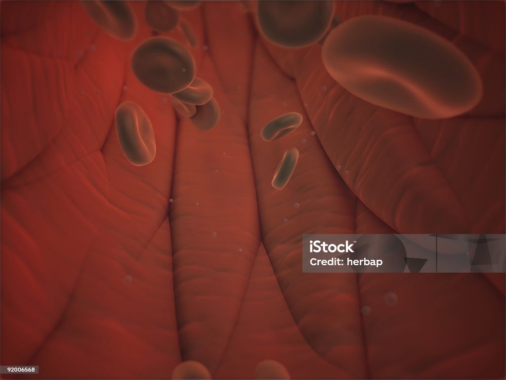 Fluxo de sangue nos vasos - Royalty-free Artéria Humana Foto de stock