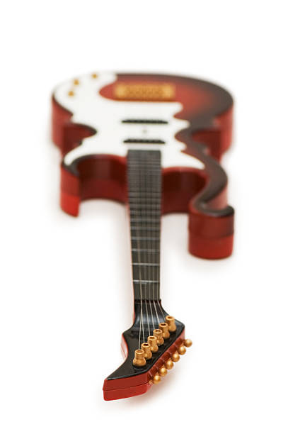 istock Rock guitar isolated on the white background 92007318