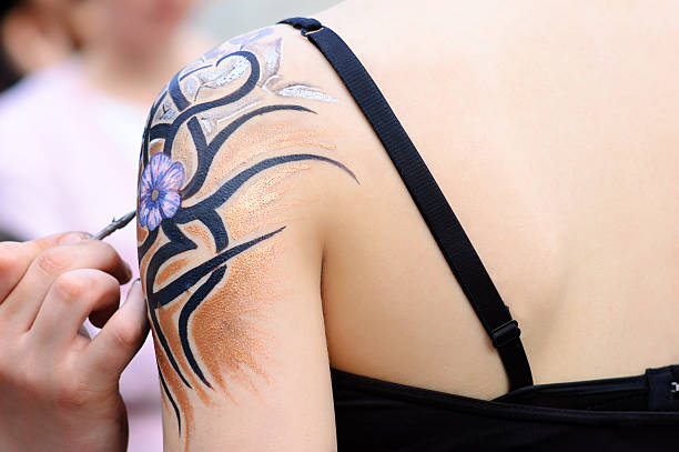 istock making of body paint 92007924