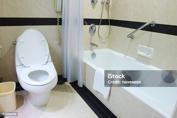 Bathroom Stock Photo - Download Image Now - Bathtub, Bowl, Color Image