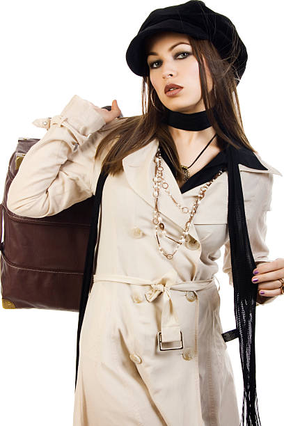 istock Beautiful woman with a bag 92008488