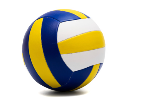 Volleyball ball at the sports court