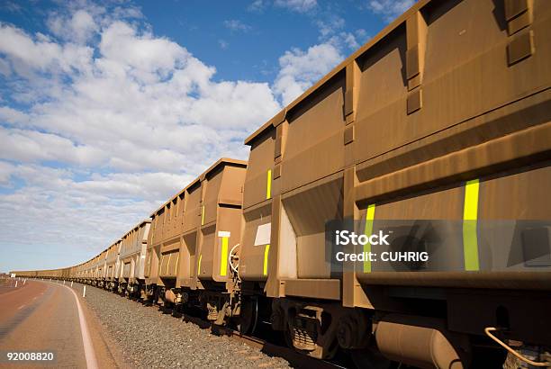 Iron Ore Train Cars Stock Photo - Download Image Now - Train - Vehicle, Iron Ore, Mining - Natural Resources