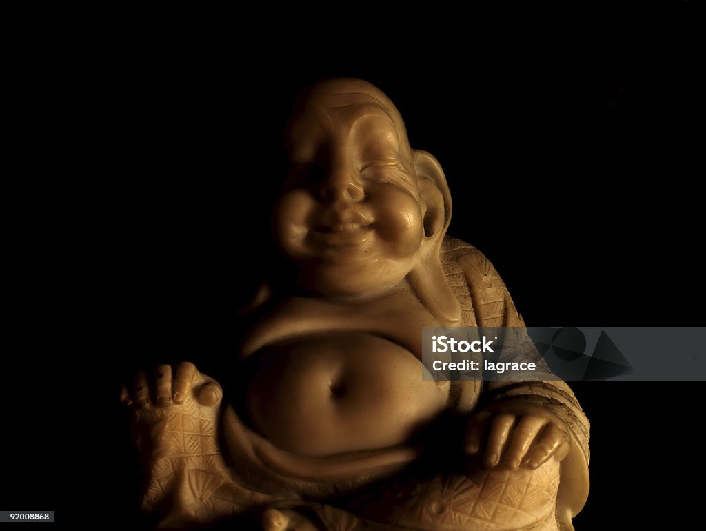 Buddha in the dark - Foto stock royalty-free di Alabastro