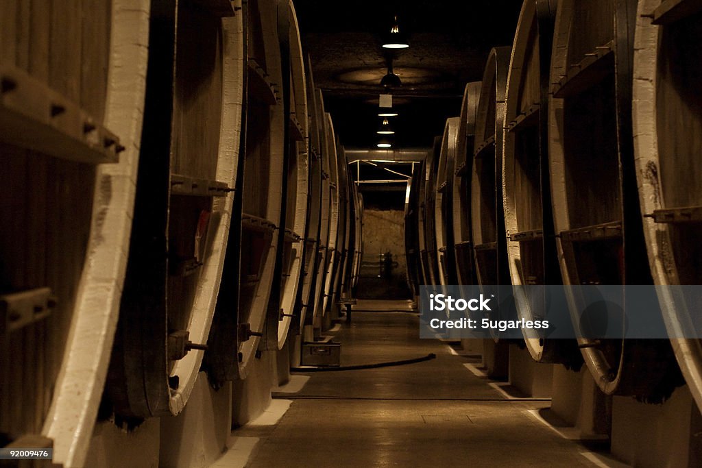 Wine cellar  Keg Stock Photo
