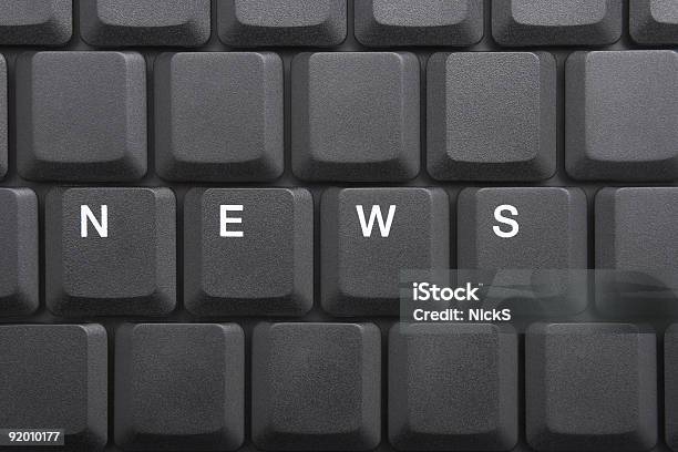 Keyboard News Stock Photo - Download Image Now - Announcement Message, Blogging, Business