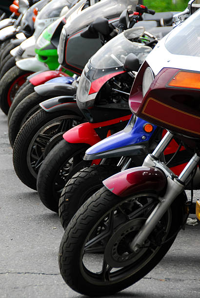 istock Row of motocycles 92010529