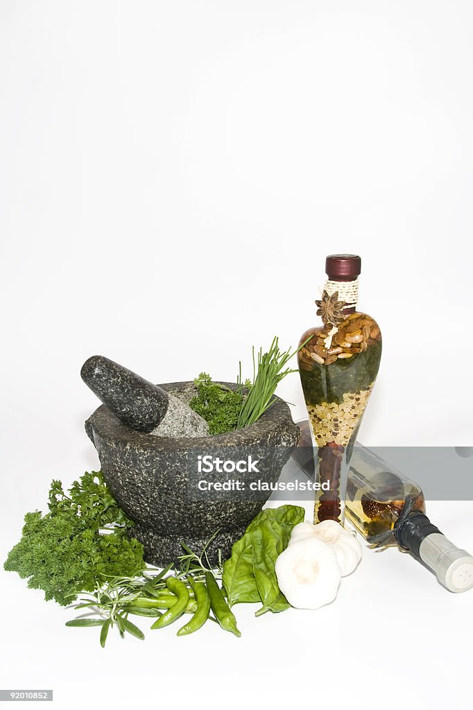 Herbes aromatiques - Photo de Ail - Légume à bulbe libre de droits
