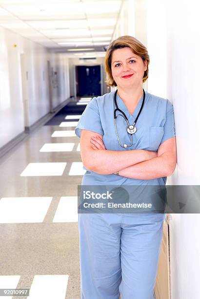 Nurse In A Hospital Stock Photo - Download Image Now - Nurse, Standing, Confidence