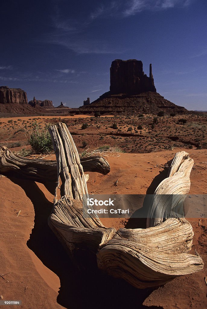 East muffole Monte isolato di Monument Valley - Foto stock royalty-free di Altopiano