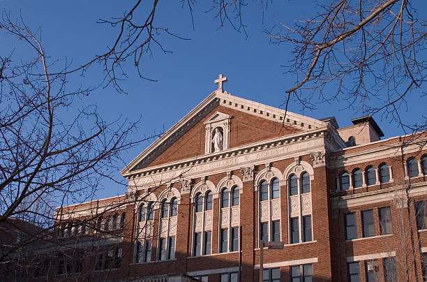 Old Religious Building  midwestern state university stock pictures, royalty-free photos & images