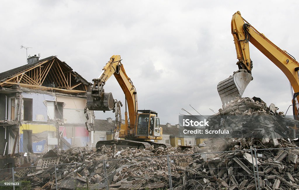 Abbrucharbeiten 1 - Lizenzfrei Abbrechen Stock-Foto