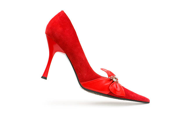 istock Woman shoes isolated on the white background 92011674