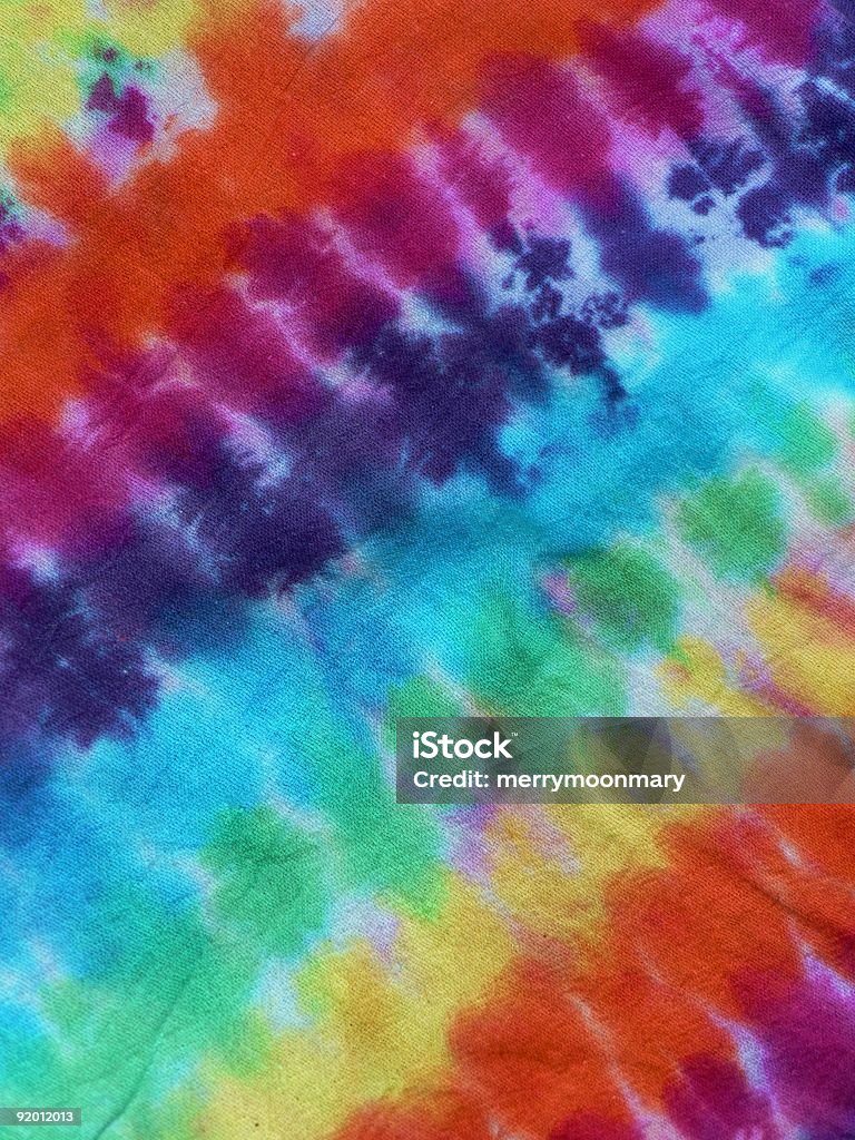 Colorful Tie Dye Background 1 A colorful rainbow tie dye for psychedelic retro 1960s background 1960-1969 Stock Photo