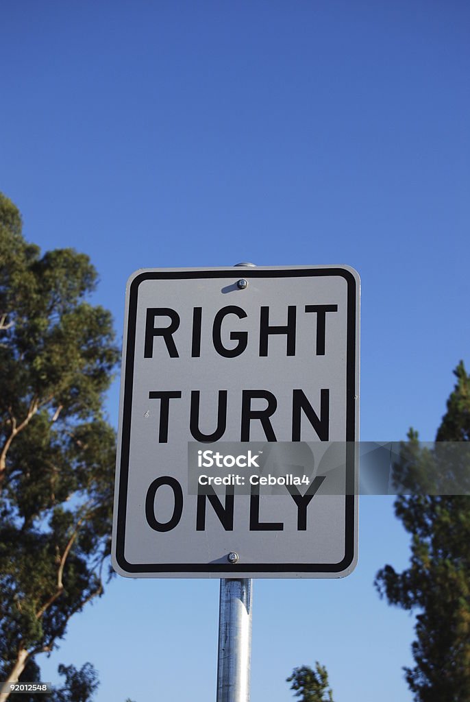 Traffic directions  Black Color Stock Photo