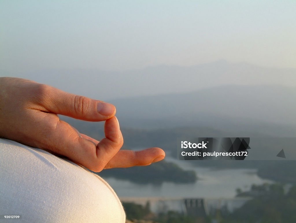 Подбородок mudra, медитации - Стоковые фото Индия роялти-фри