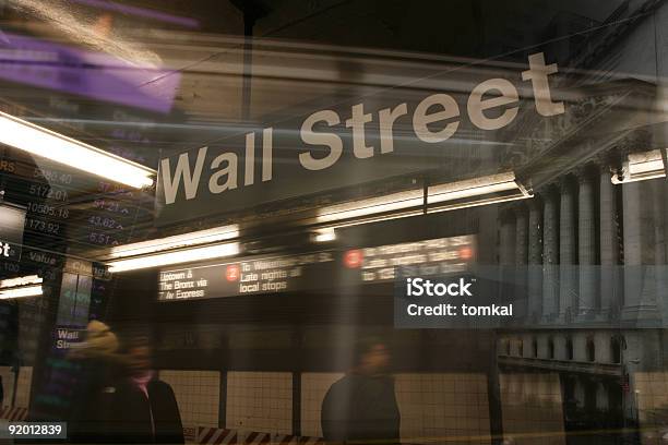 Photo libre de droit de Wall Street banque d'images et plus d'images libres de droit de Bourse de New York - Bourse de New York, New York City, Wall Street