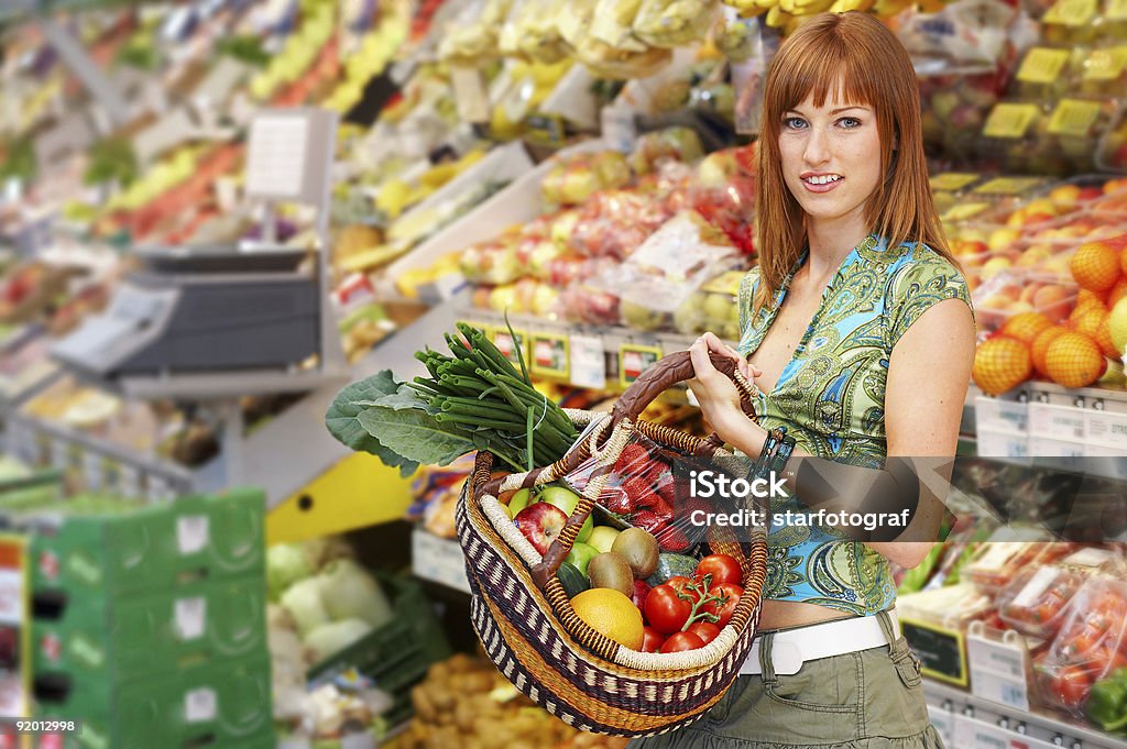 fruit basket shops  Adult Stock Photo