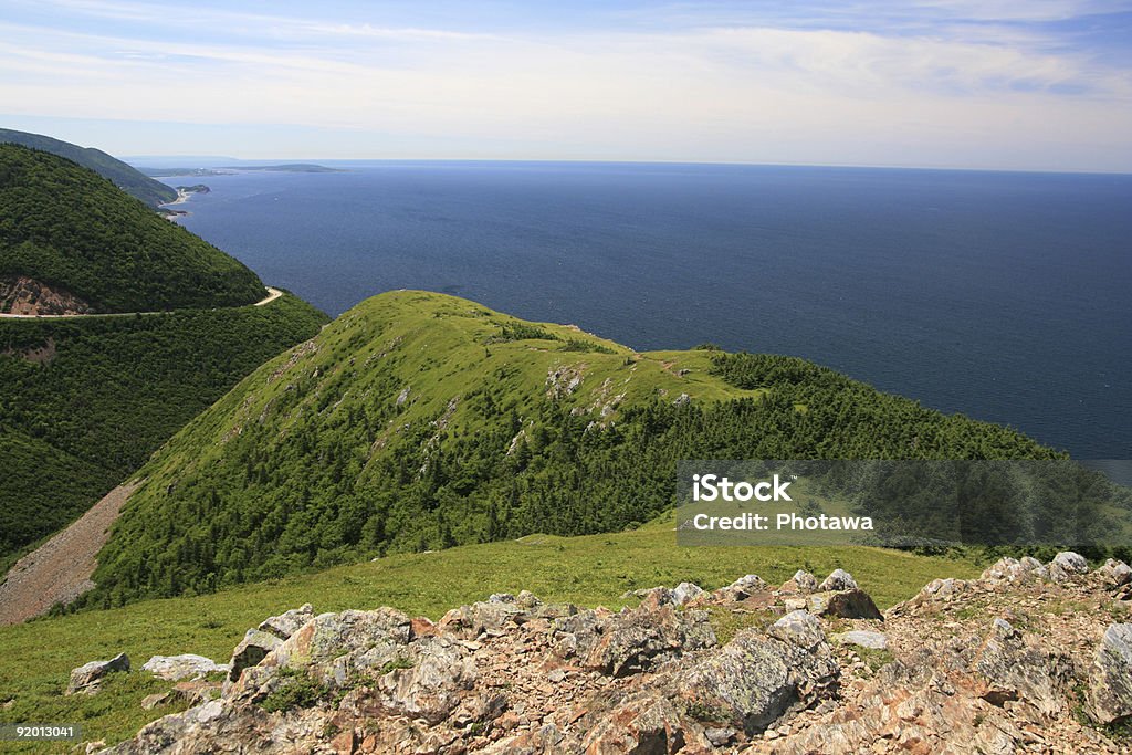 Skyline Trail Lookout  Atlantic Ocean Stock Photo