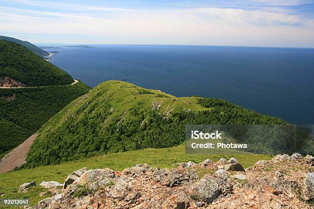 Skyline Trail Lookout Stock Photo - Download Image Now - Atlantic Ocean, Blue, Canada
