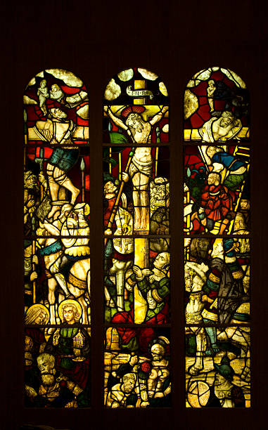 Stained Glass Window stock photo